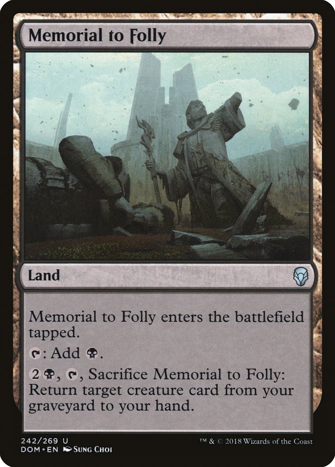 Memorial to Folly [Dominaria] | Total Play