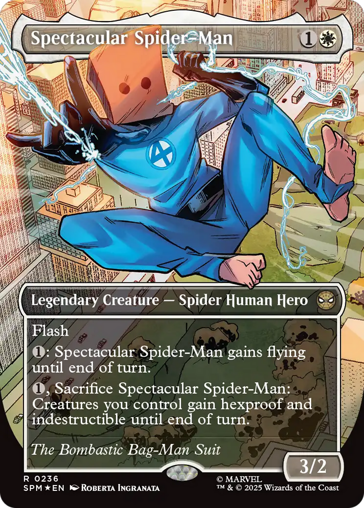 Spectacular Spider-Man (0236) (Borderless) (Textured Foil) [Marvel's Spider-Man] | Total Play