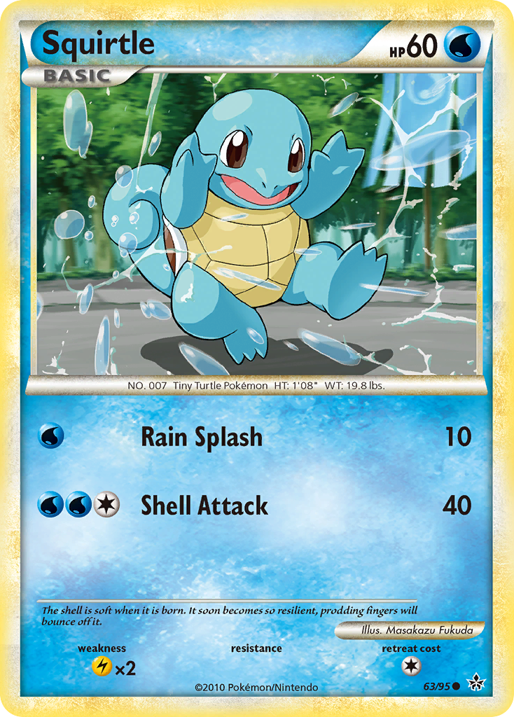 Squirtle (63/95) [HeartGold & SoulSilver: Unleashed] | Total Play