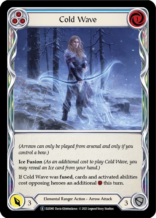 Cold Wave (Blue) [U-ELE040] (Tales of Aria Unlimited)  Unlimited Normal | Total Play