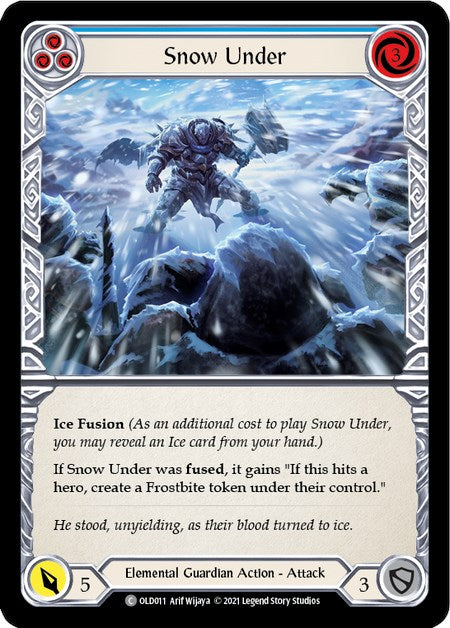 Snow Under (Blue) [OLD011] (Tales of Aria Oldhim Blitz Deck)  1st Edition Normal | Total Play