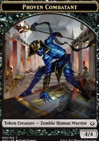 Proven Combatant // Zombie Double-Sided Token [Hour of Devastation Tokens] | Total Play