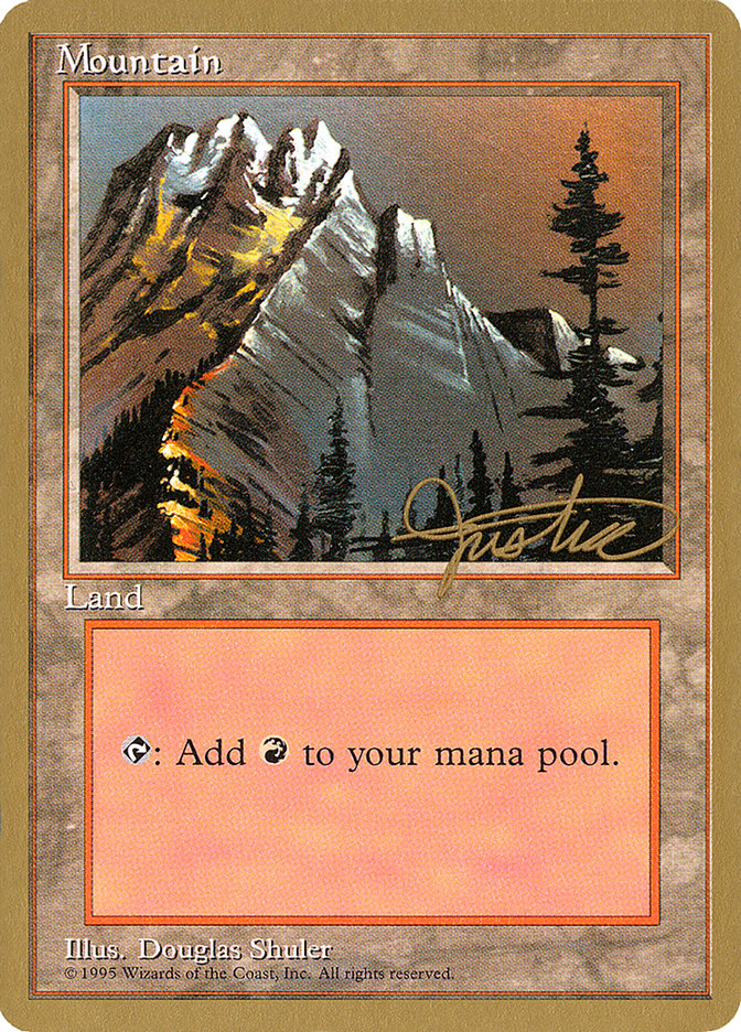 Mountain (mj373) (Mark Justice) [Pro Tour Collector Set] | Total Play