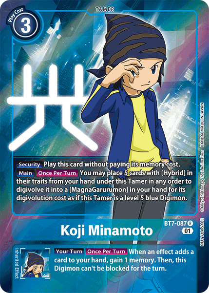 Koji Minamoto [BT7-087] (Alternative Art - Box Topper) [Next Adventure] | Total Play