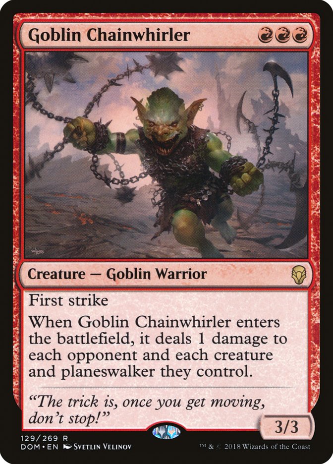 Goblin Chainwhirler [Dominaria] | Total Play