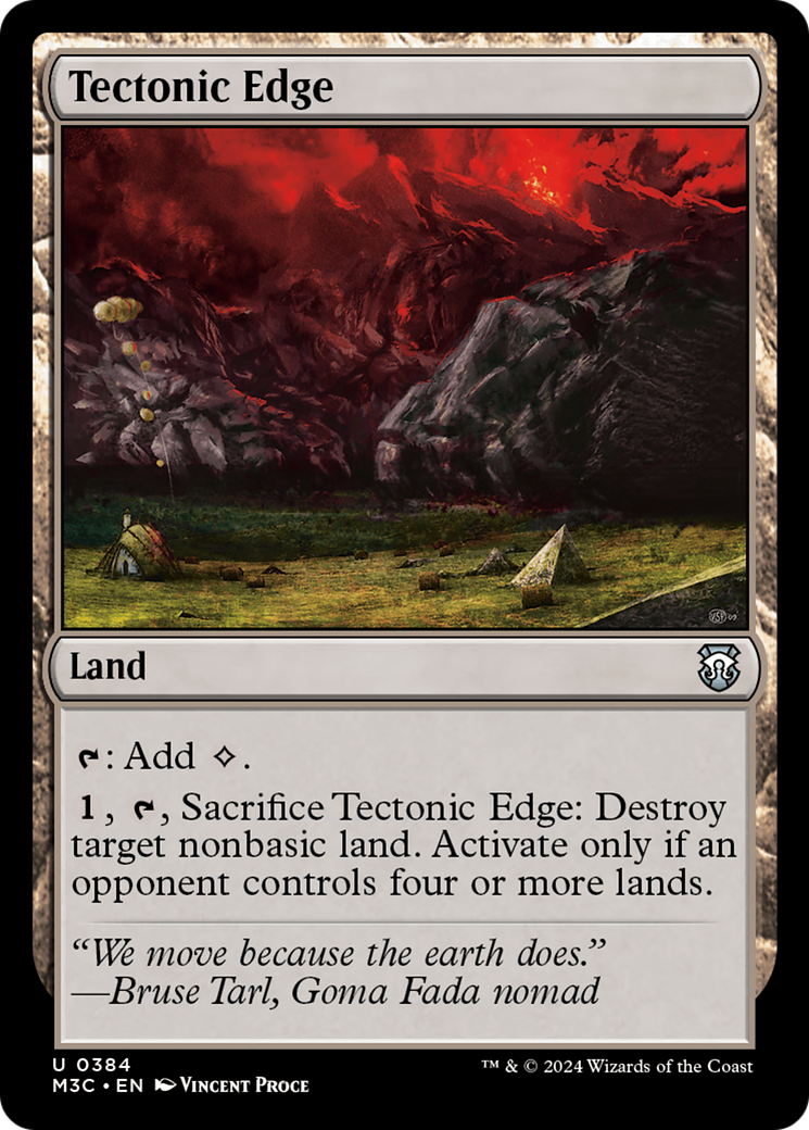 Tectonic Edge (Ripple Foil) [Modern Horizons 3 Commander] | Total Play
