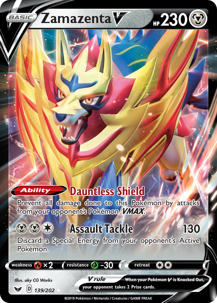 Zamazenta V (139/202) [Sword & Shield: Base Set] | Total Play