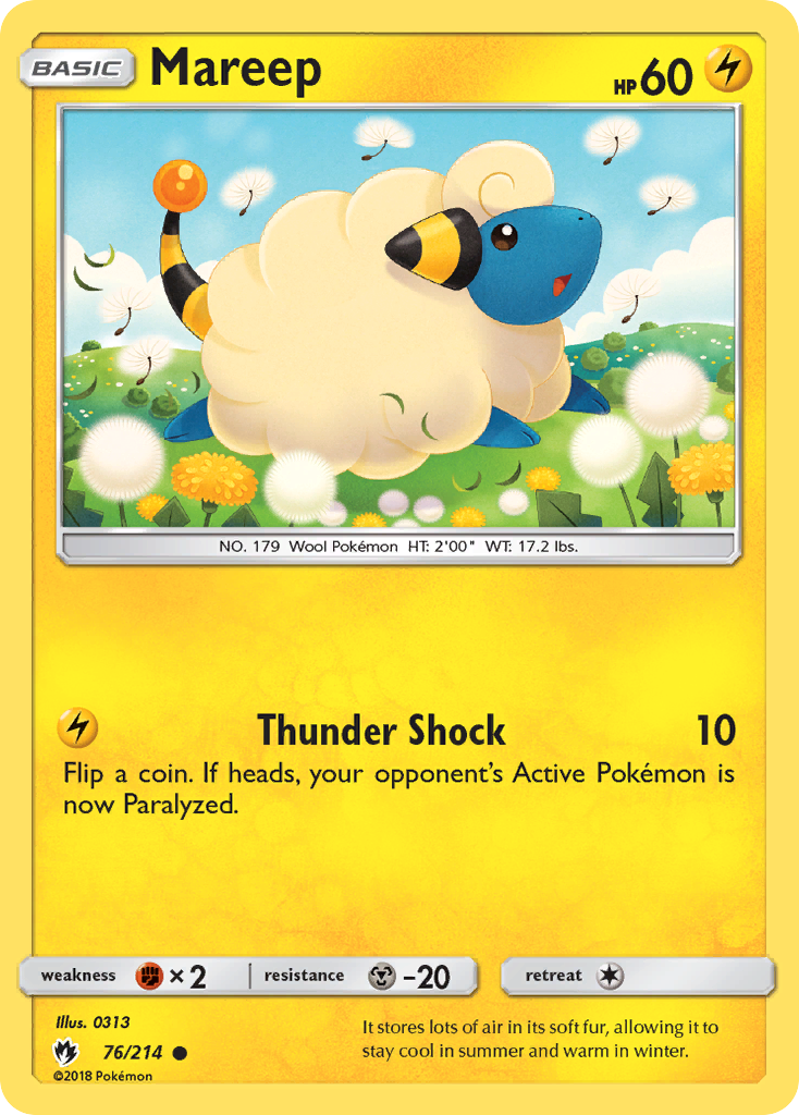 Mareep (76/214) [Sun & Moon: Lost Thunder] | Total Play