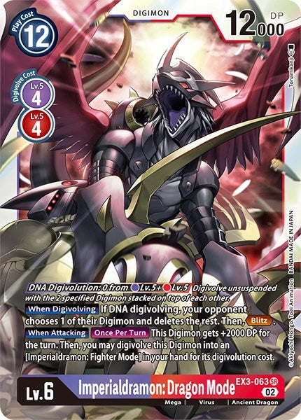 Imperialdramon: Dragon Mode [EX3-063] [Revision Pack Cards] | Total Play