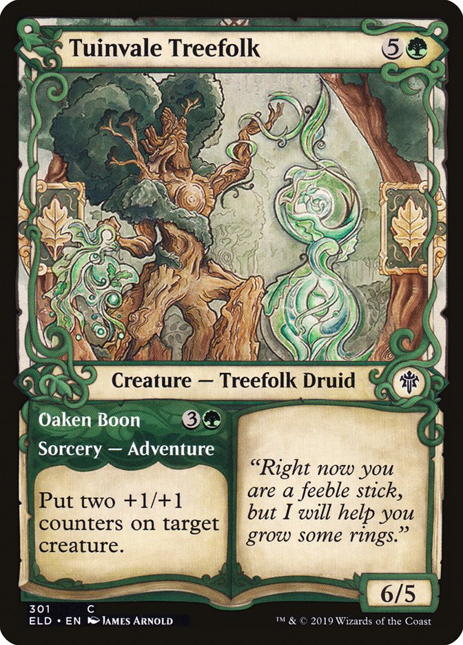Tuinvale Treefolk // Oaken Boon (Showcase) [Throne of Eldraine] | Total Play