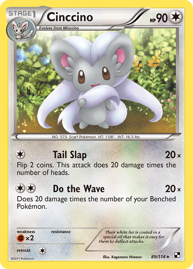 Cinccino (89/114) [Black & White: Base Set] | Total Play