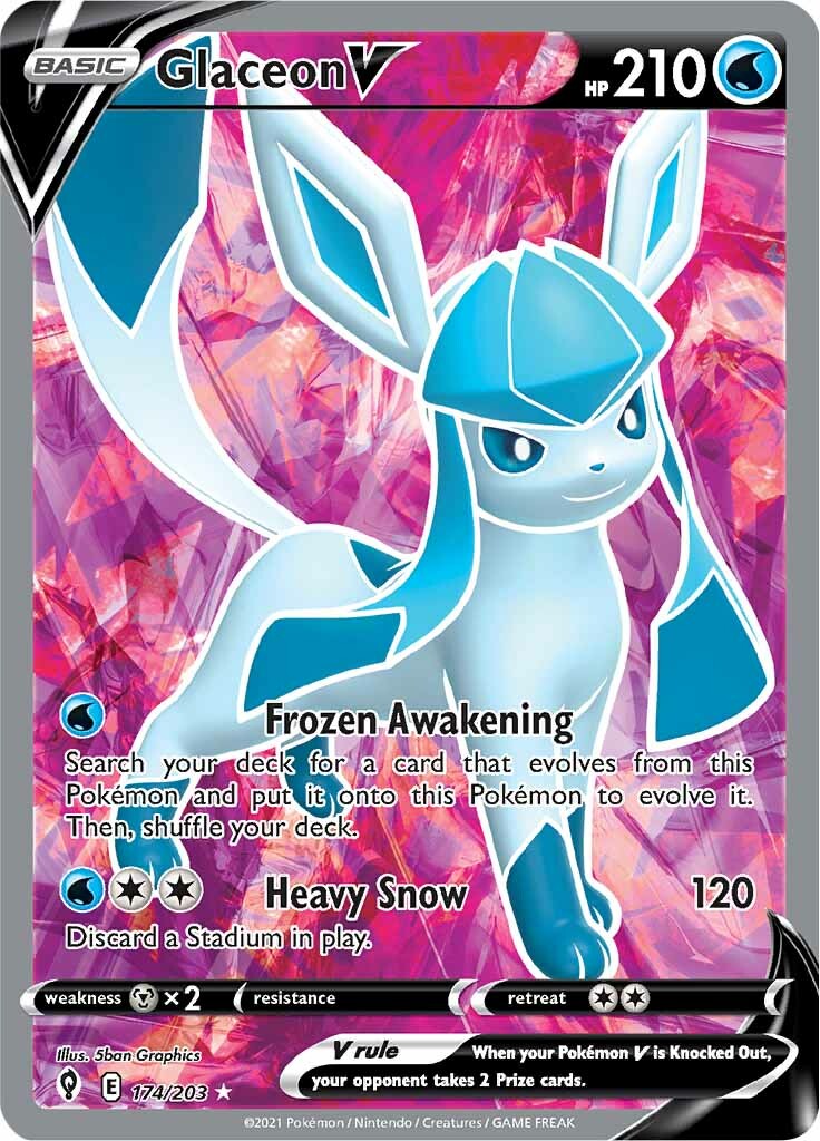 Glaceon V (174/203) [Sword & Shield: Evolving Skies] | Total Play