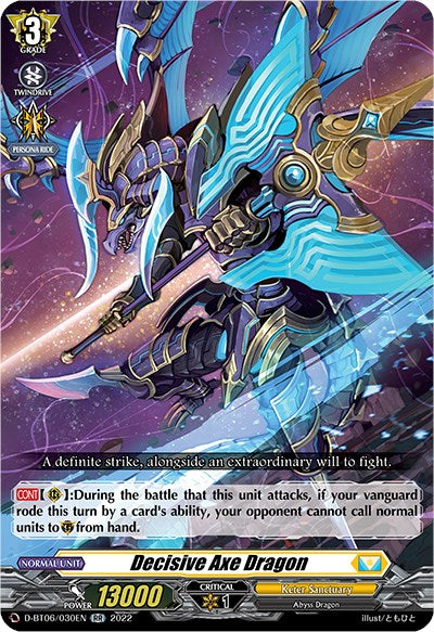 Decisive Axe Dragon (D-BT06/030EN) [Blazing Dragon Reborn] | Total Play