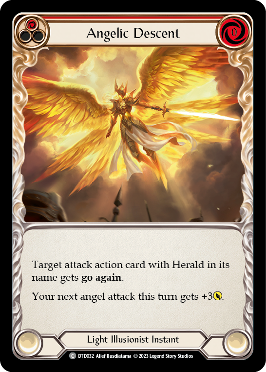 Angelic Descent (Red) [DTD032] (Dusk Till Dawn)  Rainbow Foil | Total Play