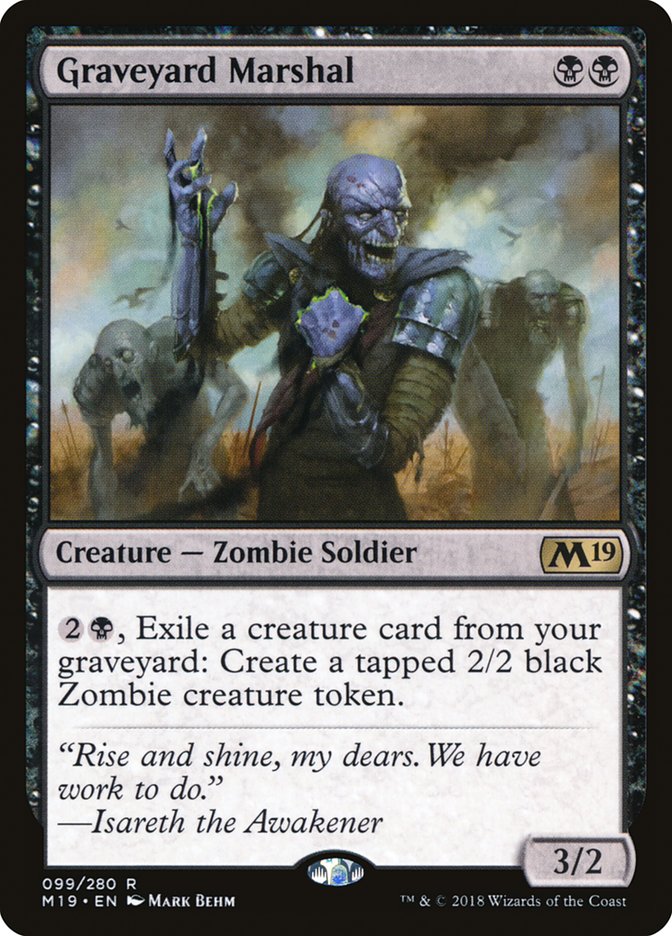 Graveyard Marshal [Core Set 2019] | Total Play