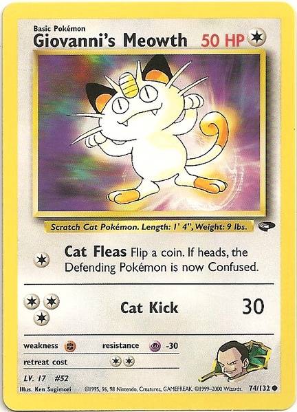 Giovanni's Meowth (74/132) [Gym Challenge Unlimited] | Total Play