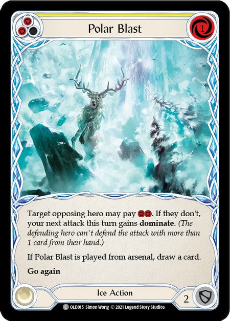 Polar Blast (Yellow) [OLD015] (Tales of Aria Oldhim Blitz Deck)  1st Edition Normal | Total Play