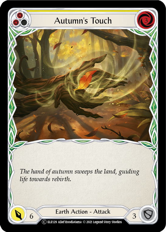 Autumn's Touch (Yellow) [U-ELE129] (Tales of Aria Unlimited)  Unlimited Rainbow Foil | Total Play