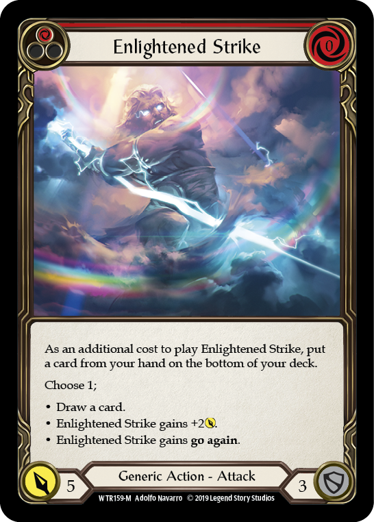 Enlightened Strike [WTR159-M] (Welcome to Rathe)  Alpha Print Rainbow Foil | Total Play