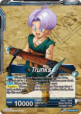 Trunks // Trunks, the Hero's Successor (BT14-031) [Cross Spirits] | Total Play