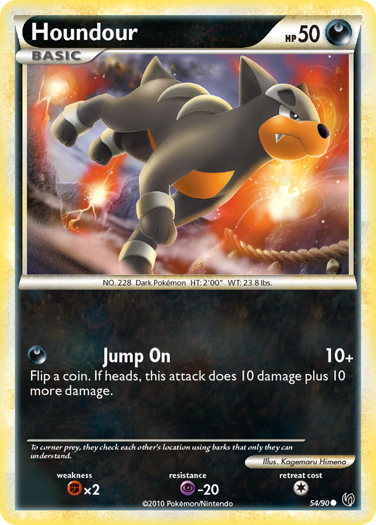 Houndour (54/90) [HeartGold & SoulSilver: Undaunted] | Total Play