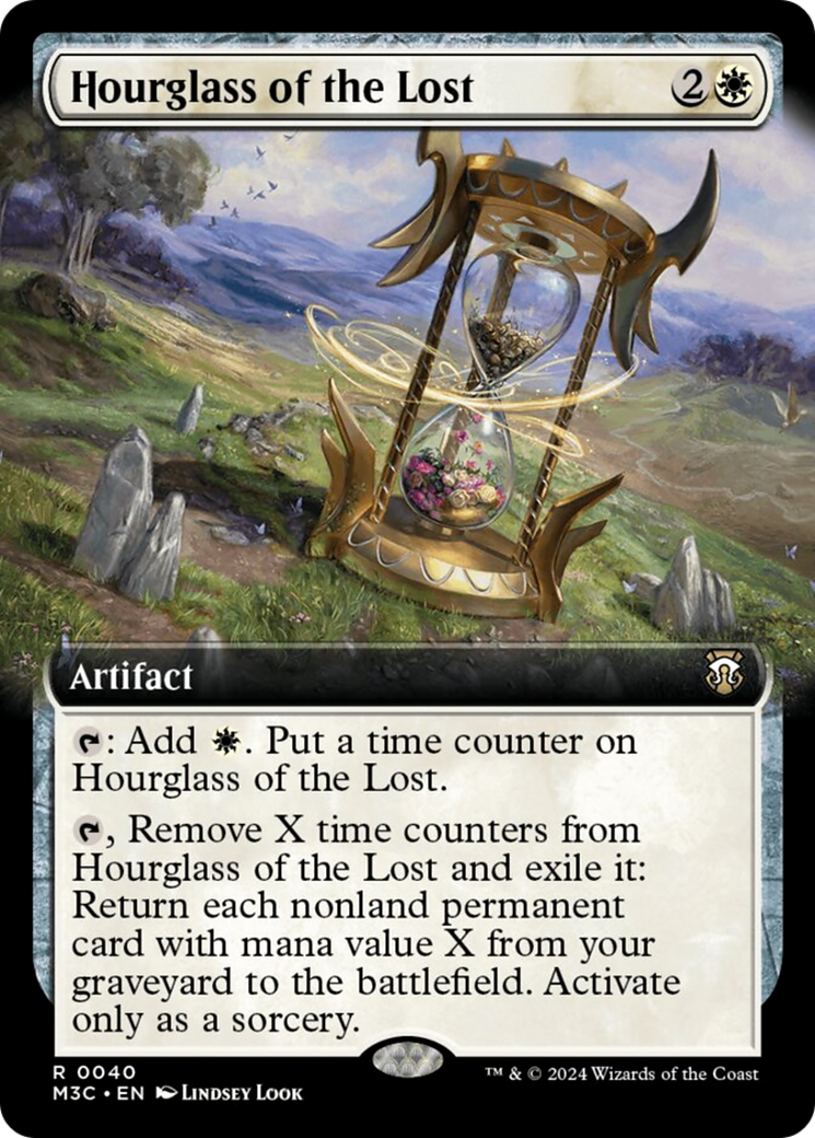 Hourglass of the Lost (Extended Art) (Ripple Foil) [Modern Horizons 3 Commander] | Total Play
