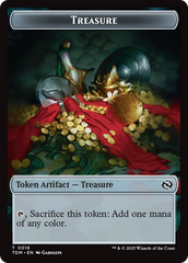 Elephant // Treasure Double-Sided Token [Tarkir: Dragonstorm Tokens] | Total Play