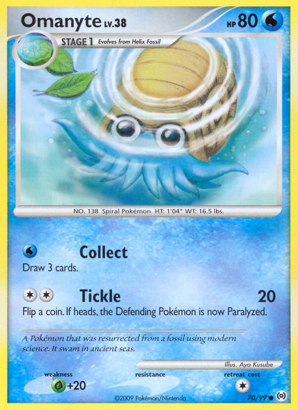 Omanyte (70/99) [Platinum: Arceus] | Total Play