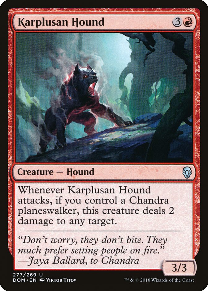 Karplusan Hound [Dominaria] | Total Play