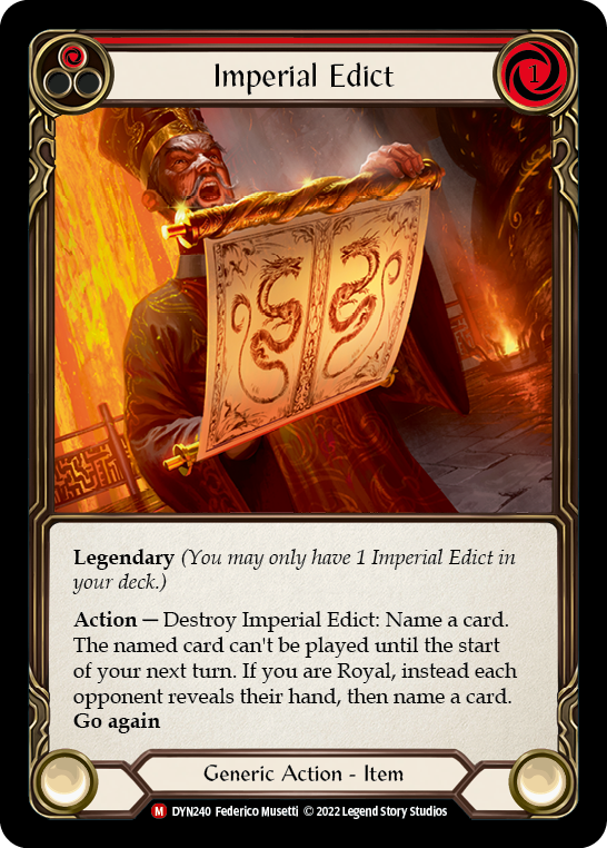 Imperial Edict [DYN240] (Dynasty)  Rainbow Foil | Total Play