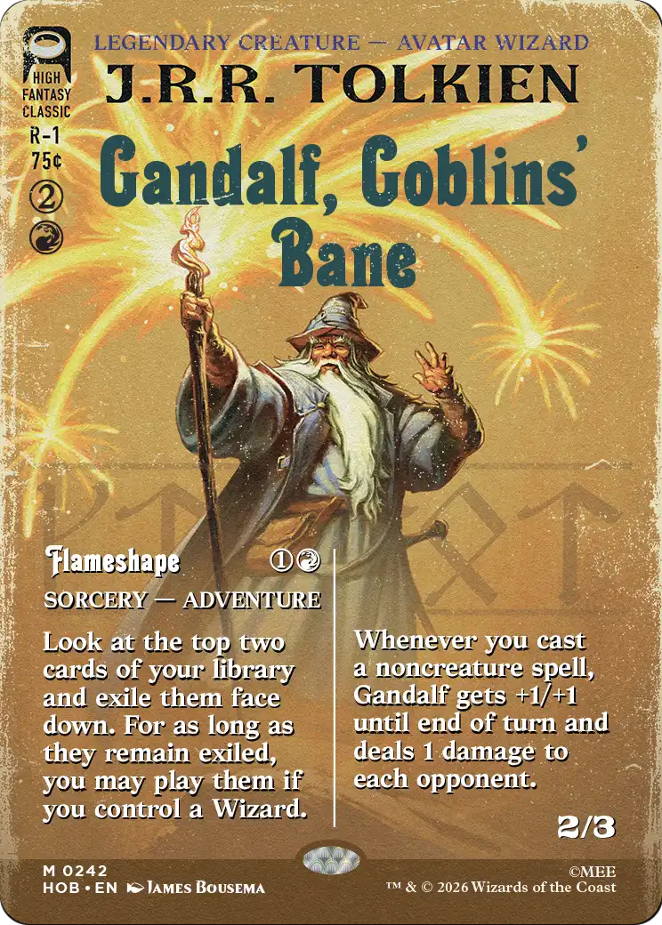Gandalf, Goblins' Bane (Borderless) [The Hobbit] | Total Play