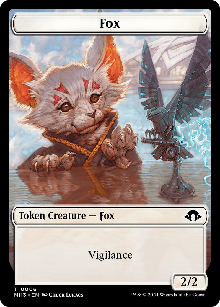Phyrexian Germ // Fox Double-Sided Token [Modern Horizons 3 Tokens] | Total Play