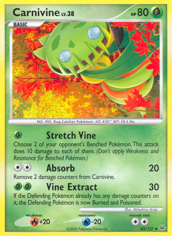 Carnivine (43/127) [Platinum: Base Set] | Total Play