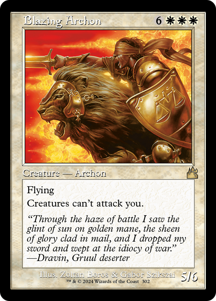 Blazing Archon (Retro Frame) [Ravnica Remastered] | Total Play