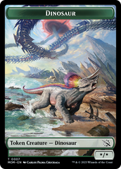 Treasure (21) // Dinosaur Double-Sided Token [March of the Machine Tokens] | Total Play