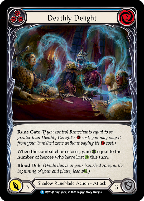 Deathly Delight (Blue) [DTD145] (Dusk Till Dawn)  Rainbow Foil | Total Play