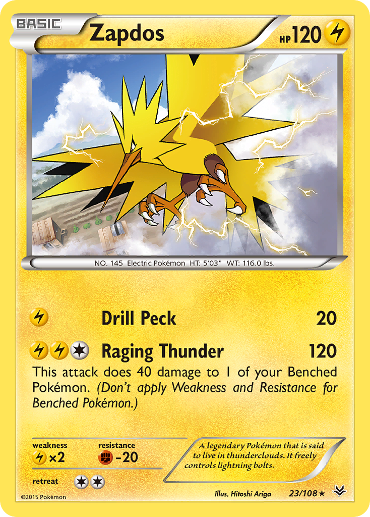 Zapdos (23/108) [XY: Roaring Skies] | Total Play