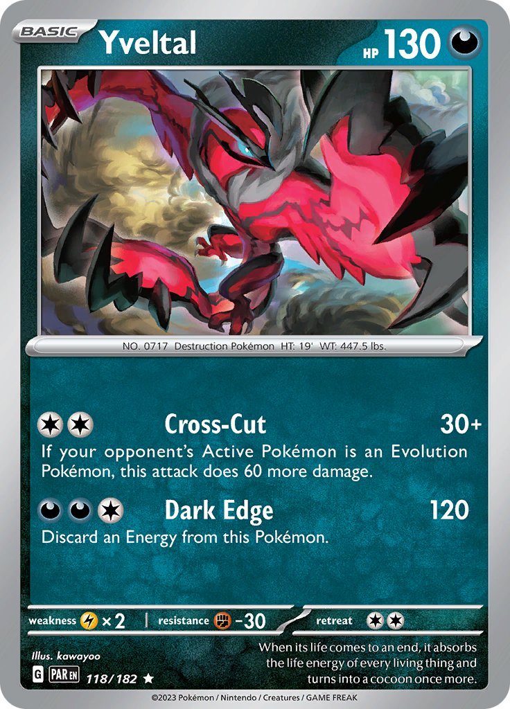 Yveltal (118/182) [Scarlet & Violet: Paradox Rift] | Total Play