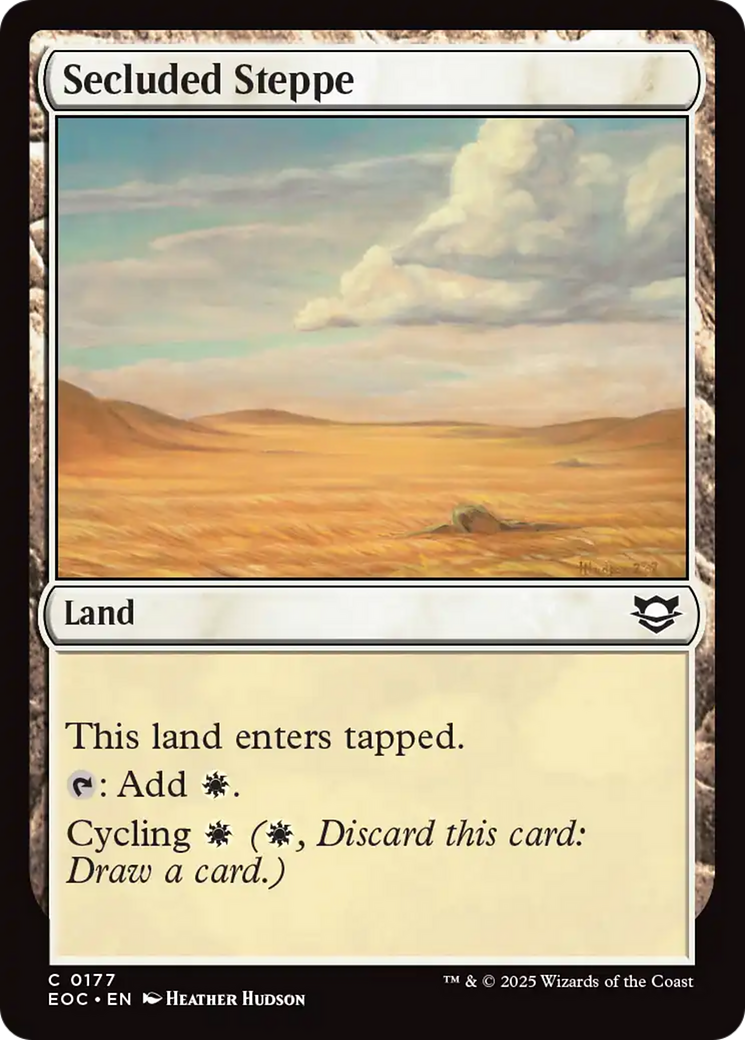 Secluded Steppe [Edge of Eternities Commander] | Total Play
