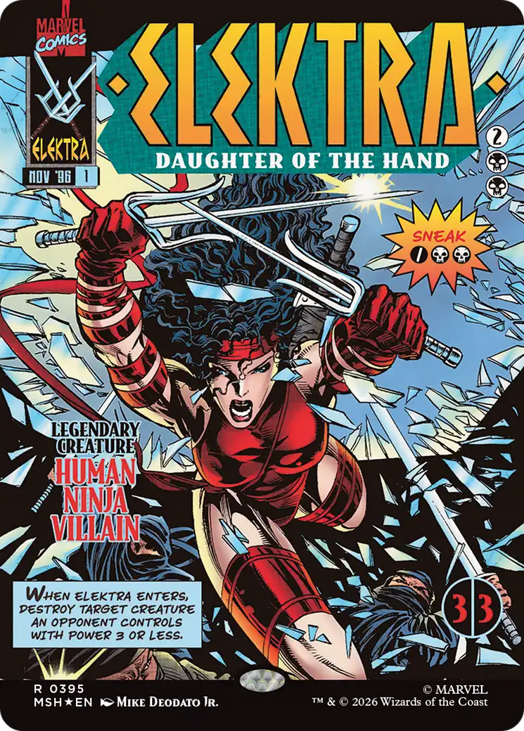 Elektra, Daughter of the Hand (Borderless) (395) [Marvel Super Heroes] | Total Play
