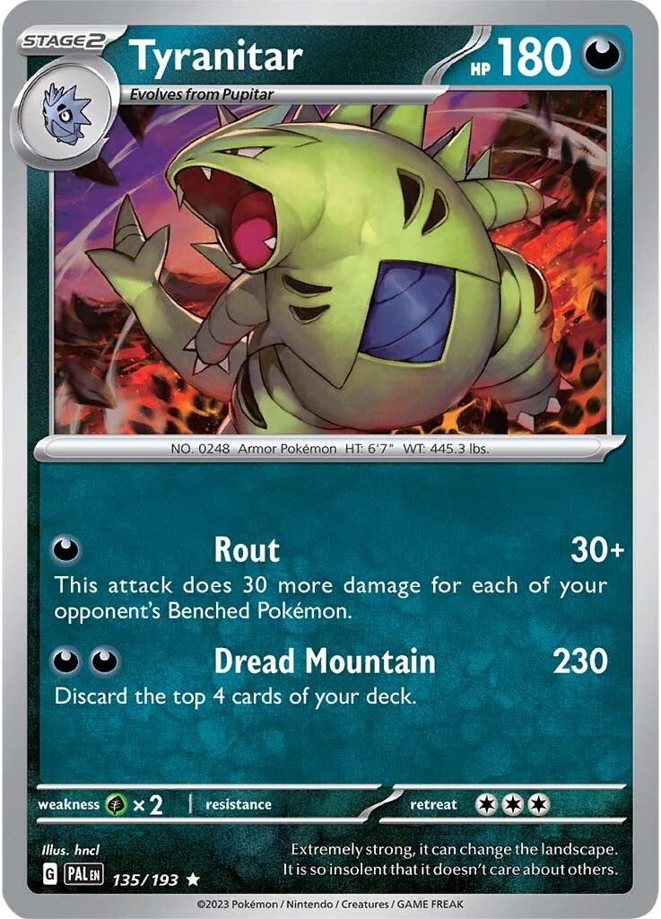 Tyranitar (135/193) [Scarlet & Violet: Paldea Evolved] | Total Play