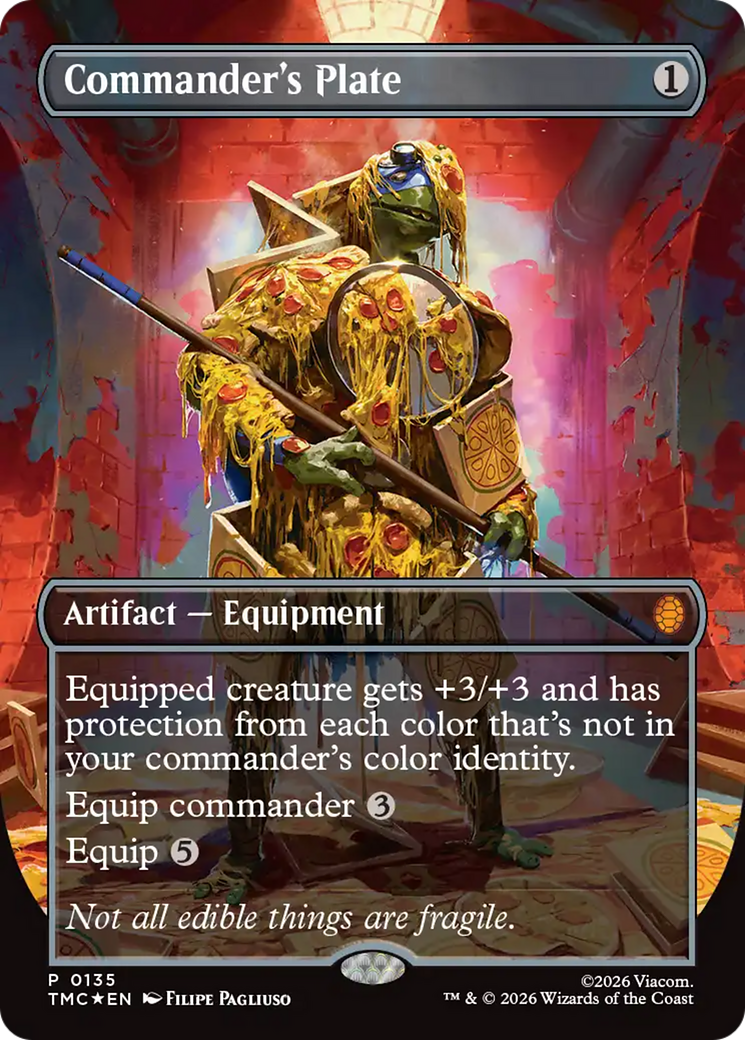 Commander's Plate (Borderless) [Teenage Mutant Ninja Turtles Commander] | Total Play