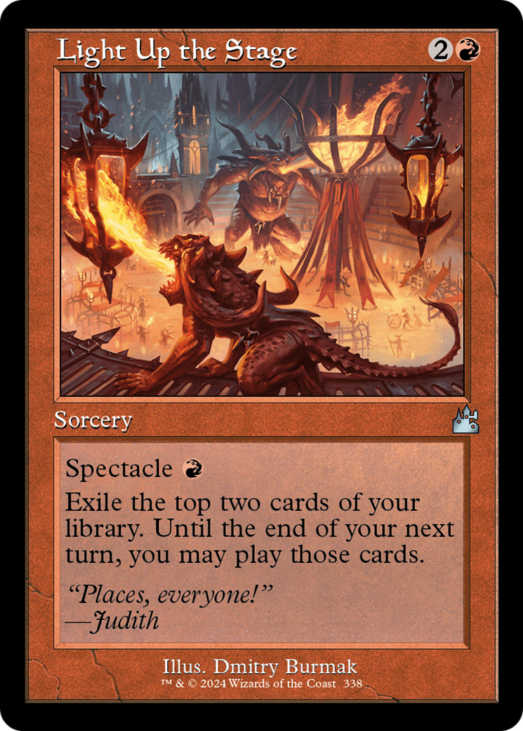 Light Up the Stage (Retro Frame) [Ravnica Remastered] | Total Play