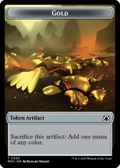Thopter // Gold Double-Sided Token [March of the Machine Commander Tokens] | Total Play