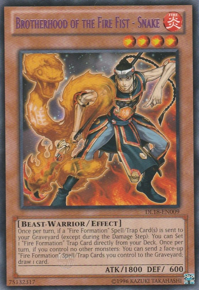 Brotherhood of the Fire Fist - Snake (Purple) [DL18-EN009] Rare | Total Play