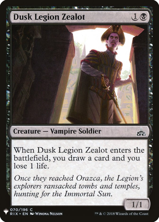 Dusk Legion Zealot [Mystery Booster] | Total Play