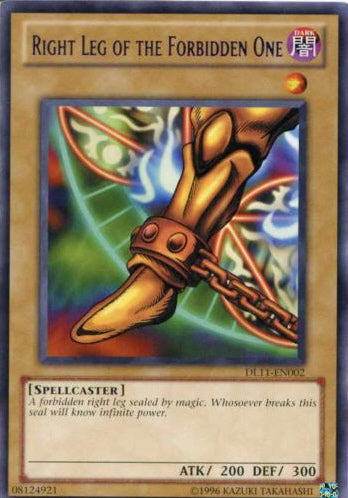 Right Leg of the Forbidden One (Red) [DL11-EN002] Rare | Total Play