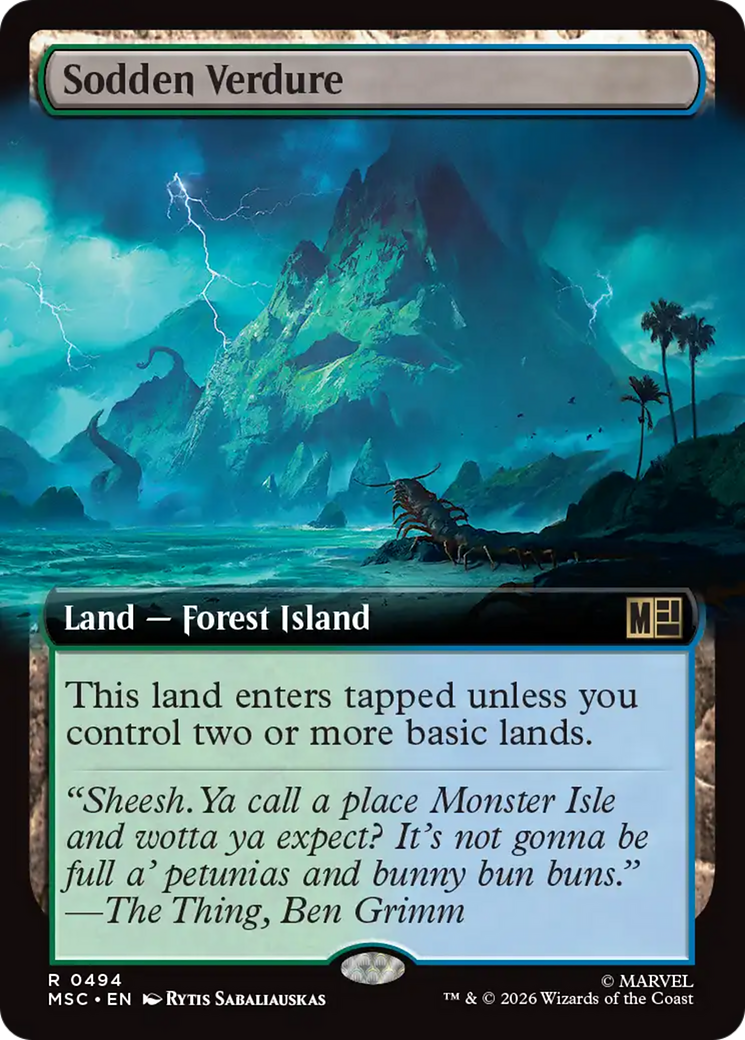 Sodden Verdure (Extended Art) [Marvel Super Heroes Commander] | Total Play