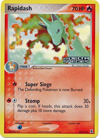 Rapidash (52/113) (Stamped) [EX: Delta Species] | Total Play