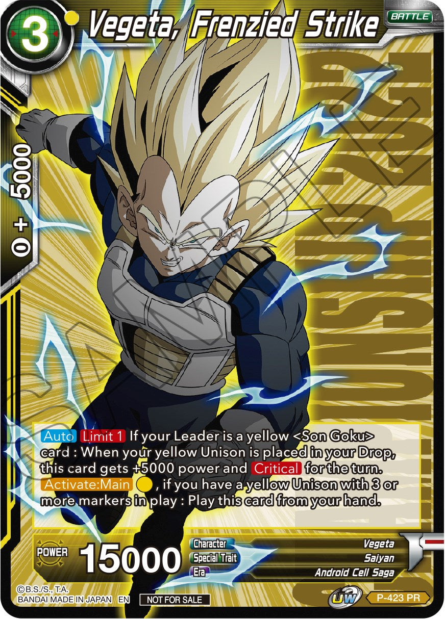 Vegeta, Frenzied Strike (Championship Pack 2022 Vol.2) (P-423) [Promotion Cards] | Total Play